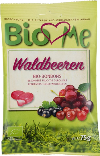 Bomboane cu Fructe de Padure Bio 75gr Bio Love Me