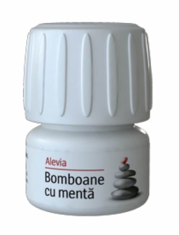 Bomboane cu Menta Alevia 60cpr