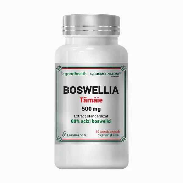 Boswellia 500 miligrame Extract Tamaie 60 capsule Cosmo Pharm