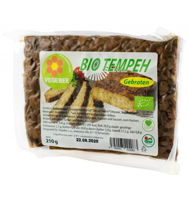 Bucati Prajite de Tempeh Bio 210 grame Vegebee