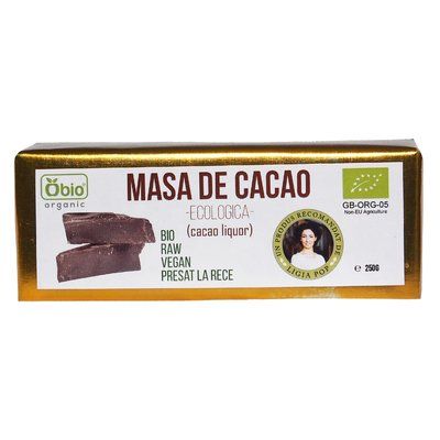 Cacao Liquor Raw Bio Obio 250gr