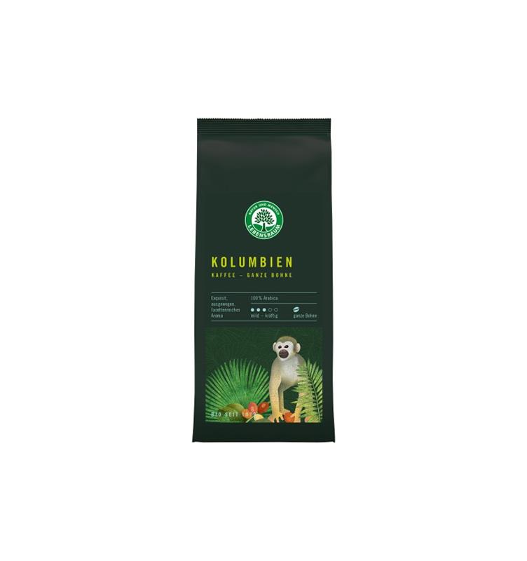 Cafea Boabe Columbiana Bio 100% Arabica 250gr Lebensbaum