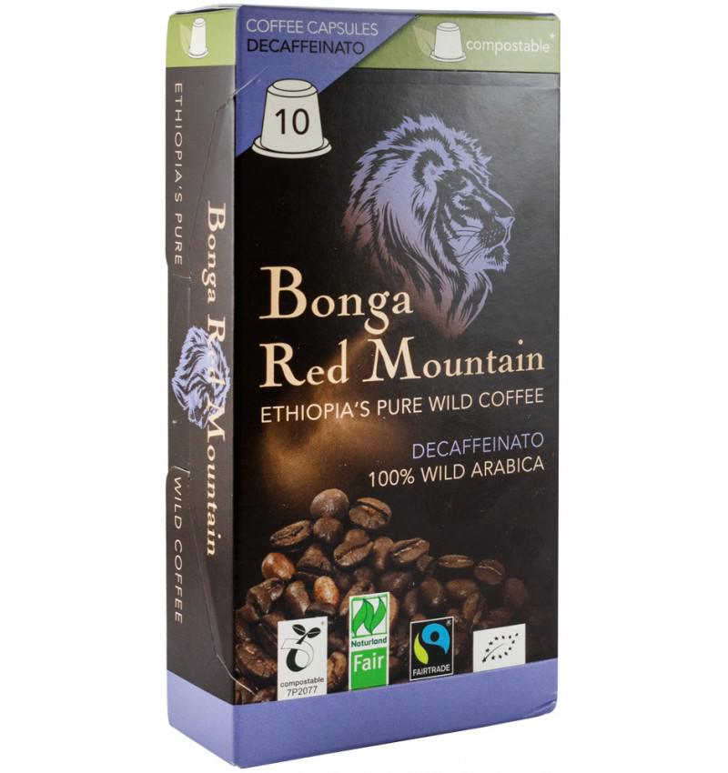 Cafea Decofeinizata in Capsule pentru Espressor Bio si Fairtrade 10 x 5.5 grame Bonga Red Mountain