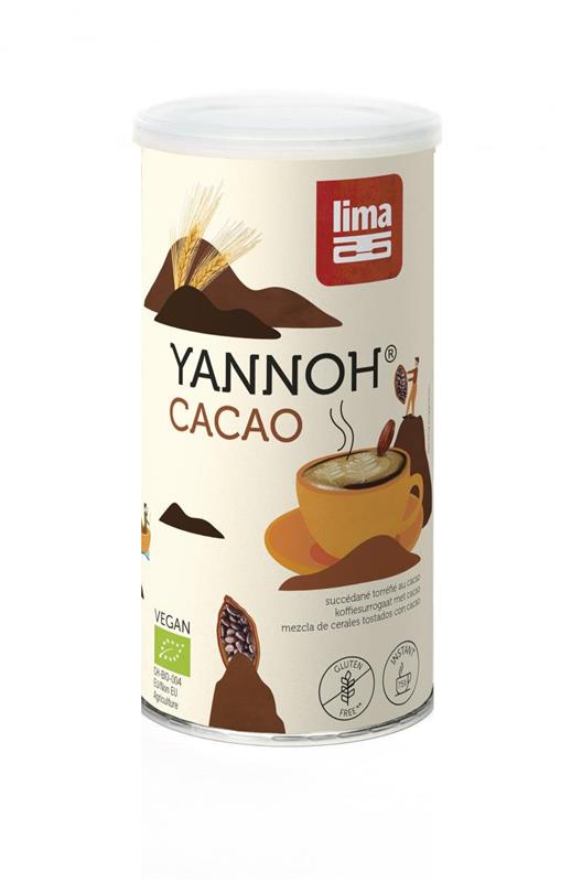 Cafea din Cereale Bio Yannoh Instant cu Cacao 175gr Lima