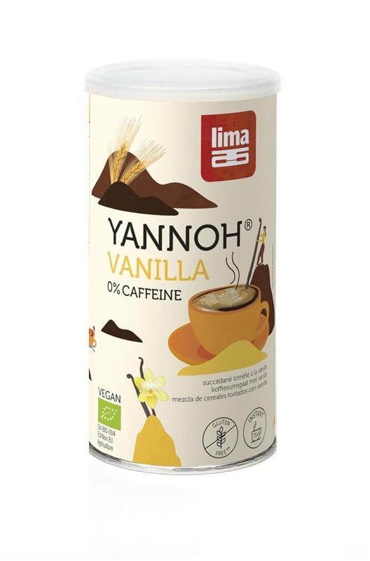 Cafea din Cereale Bio Yannoh Instant cu Vanilie 150gr Lima