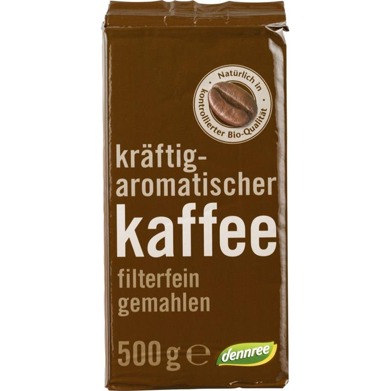 Cafea Prajita Macinata Bio 500 grame Dennree