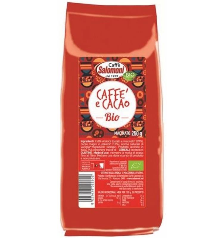Cafea si Cacao Macinata (Cafeaua Elfului) Bio 250 grame Salomoni