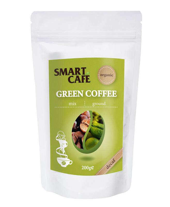 Cafea Verde Arabica Macinata Decofeinizata + Cafea Prajita Bio Dragon Superfoods 200gr