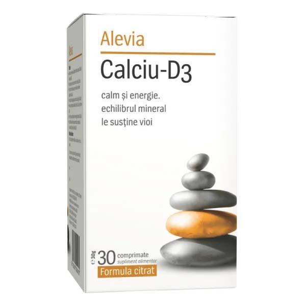Calciu D3 Formula Citrat Alevia 30cpr
