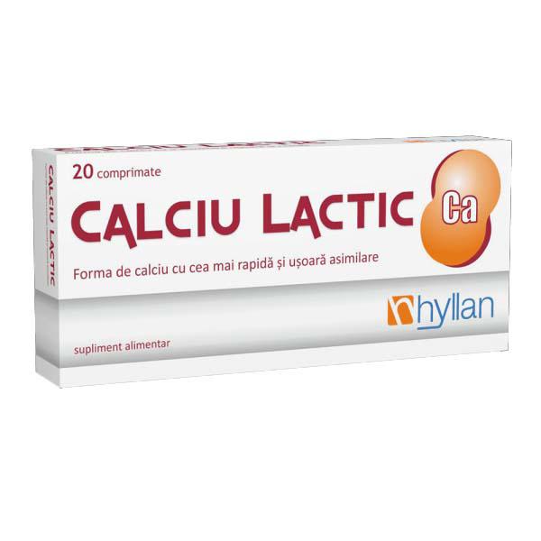 Calciu Lactic 20 tablete Hyllan