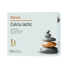 Calciu Lactic 20tb Alevia