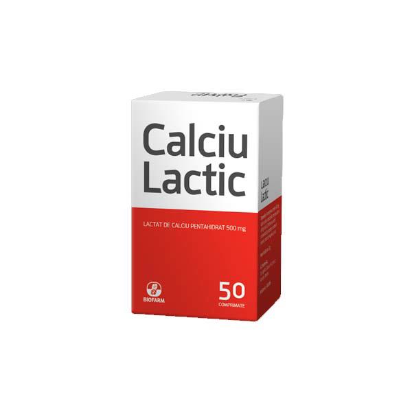 Calciu Lactic 50 capsule Biofarm