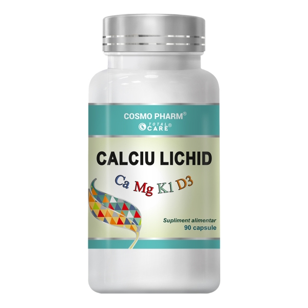 Calciu Lichid cu Magneziu si Vitamina D3 Cosmo Pharm 90cps