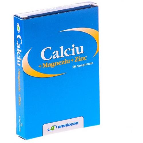 Calciu + Magneziu + Zinc Amniocen 20cpr