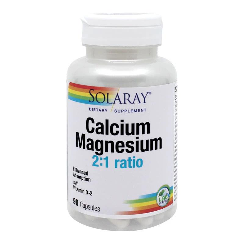Calcium Magnesium With Vitamin D Solaray Secom 90cps