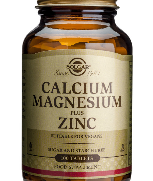 Calcium Magnesium + Zinc Solgar 100tb