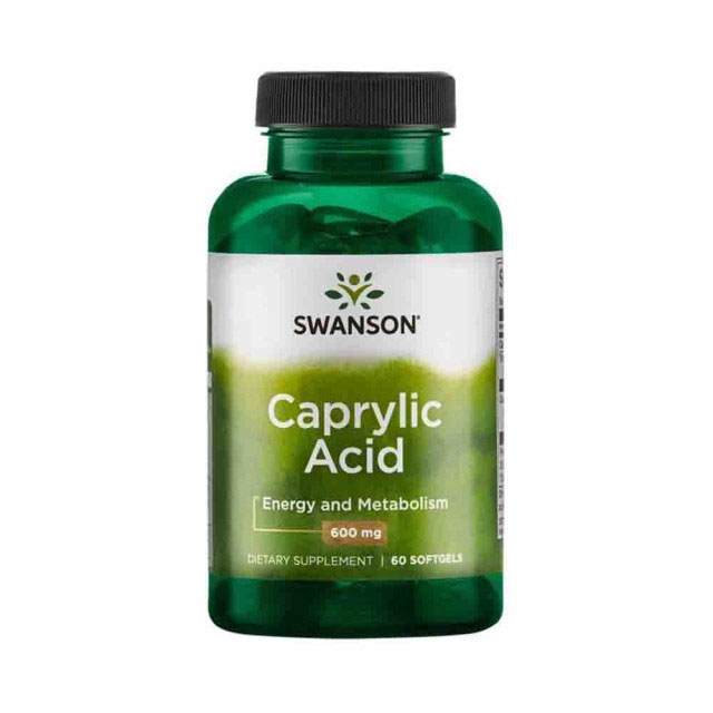 Caprylic Acid 600 miligrame 60 capsule Swanson