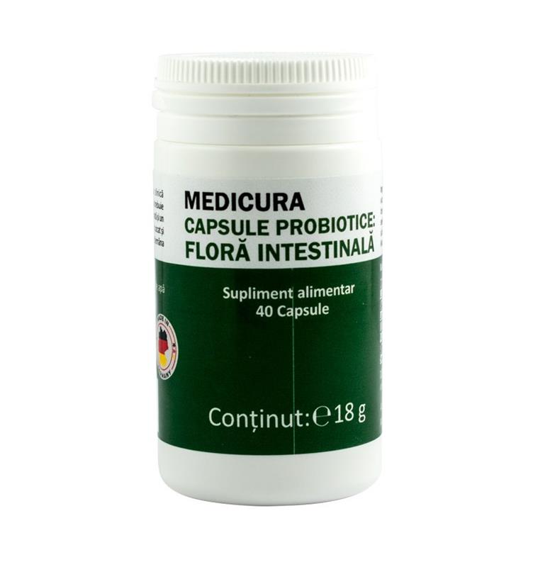 Capsule Probiotice pentru Flora Intestinala Darmflora 40cps Medicura