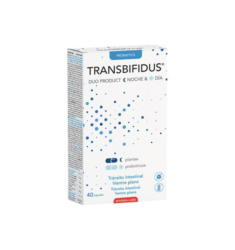 Capsule Probiotice pentru Tranzitul Intestinal Transbifidus 40 capsule Dieteticos Intersa