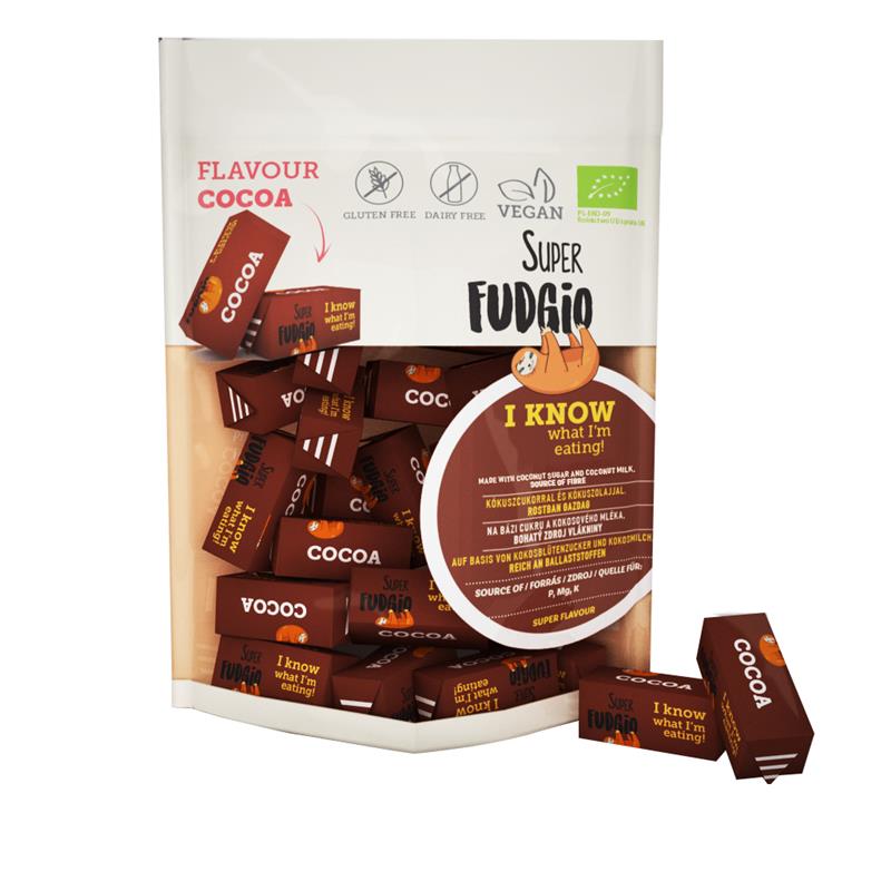 Caramele cu Aroma de Cacao Bio 150gr Super Fudgio