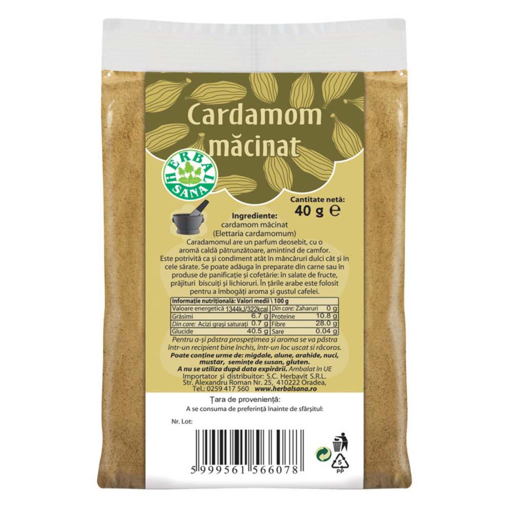 Cardamom Macinat 40 grame Herbal Herbavit