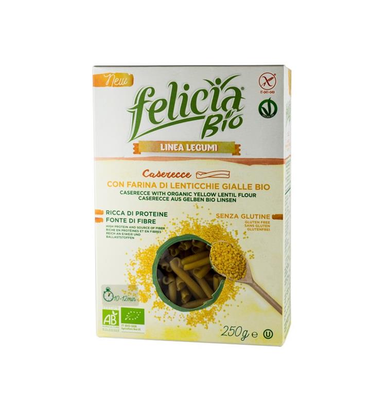 Caserecce Bio din faina de Linte Galbena Molino 250gr