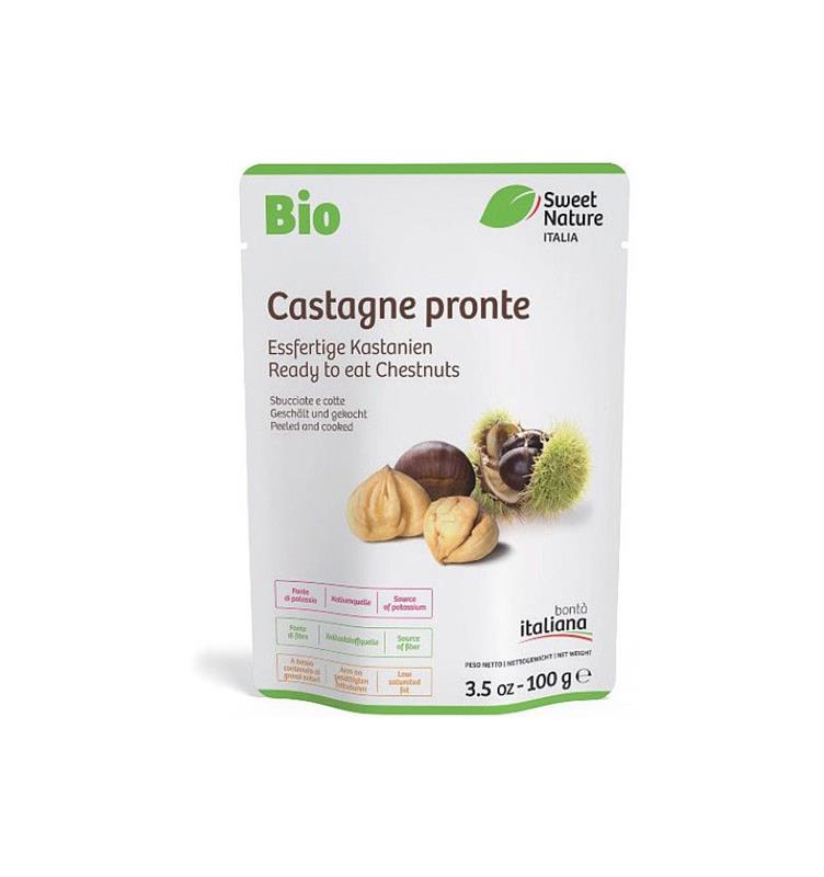 Castane Decojite si Fierte Bio 100gr Sweet Nature Italia