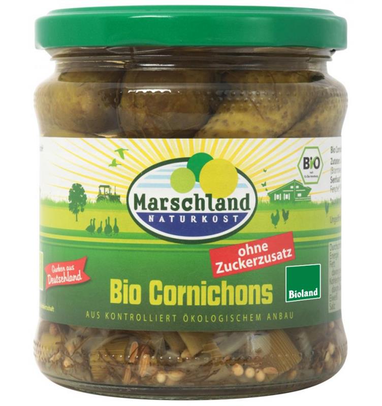 Castraveti Cornison in Otet Bio 300 grame / 190 grame Marschland