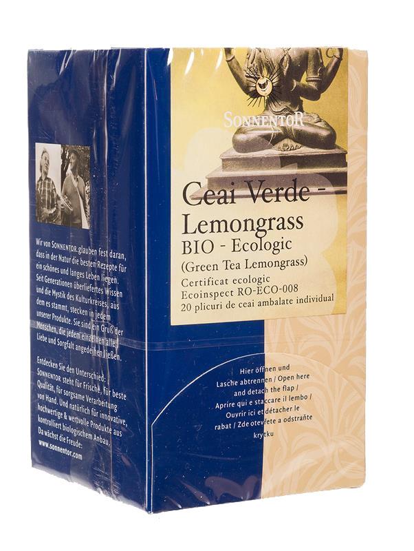 Ceai Bio Verde Lemongrass Sonnentor 18dz