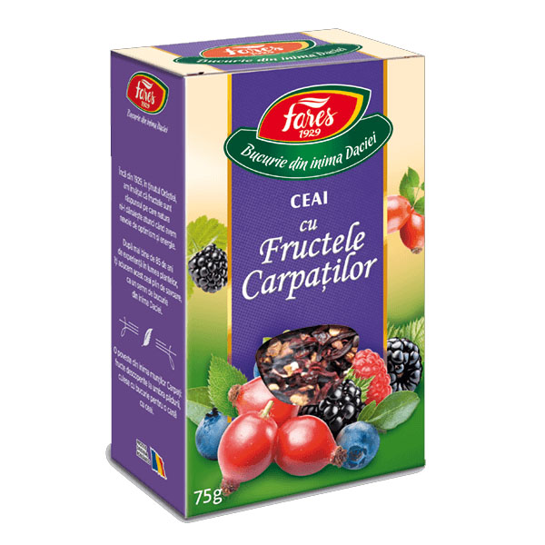 Ceai cu Fructele Carpatilor 75 grame Fares