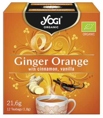 Ceai cu Portocale, Ghimbir, Scortisoara si Vanilie Bio 21.6gr Yogi Tea
