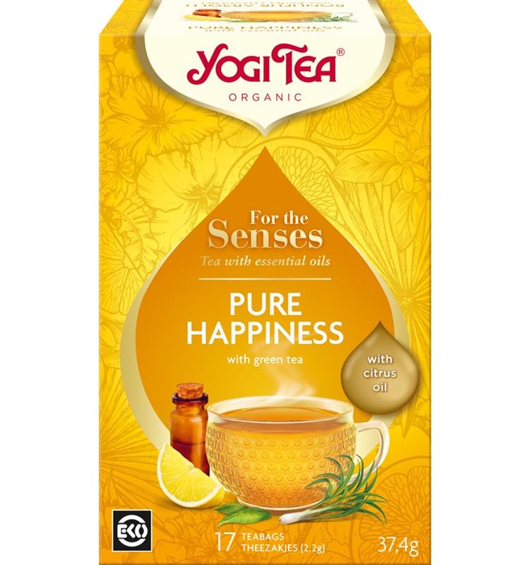 Ceai cu Ulei Esential Fericire Pura Bio 37.40 grame Yogi Tea