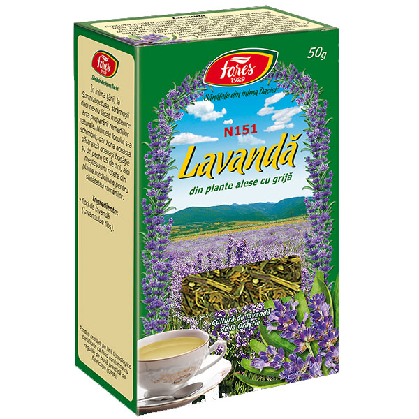 Ceai de Lavanda Flori 50gr Fares