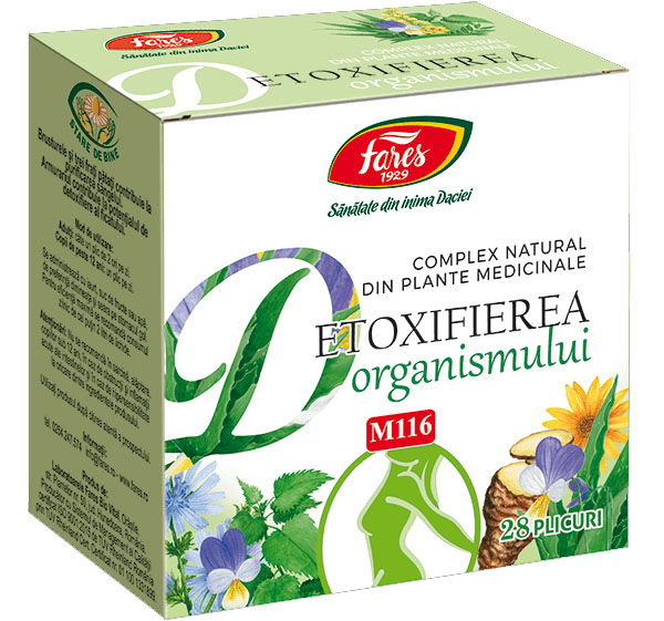 Ceai Detoxifierea Organismului 28 plicuri Fares