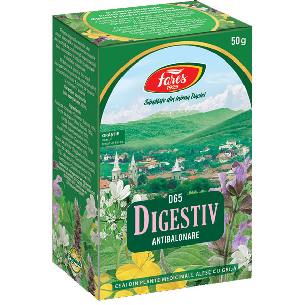 Ceai Digestiv Antibalonare 50 grame Fares
