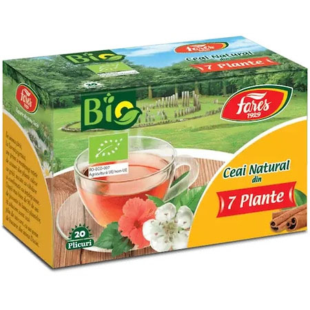 Ceai din 7 Plante Bio 20 plicuri Fares