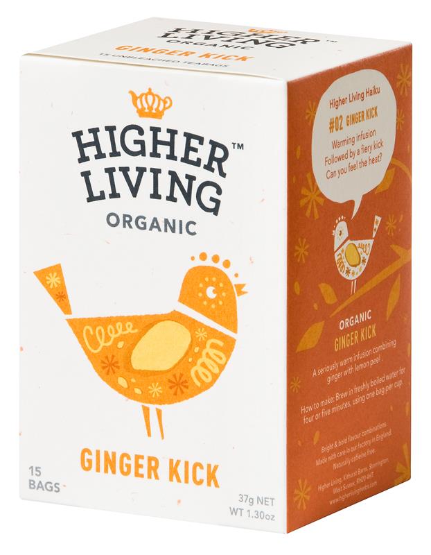 Ceai Ginger Kick Bio 15plicuri Higher Living