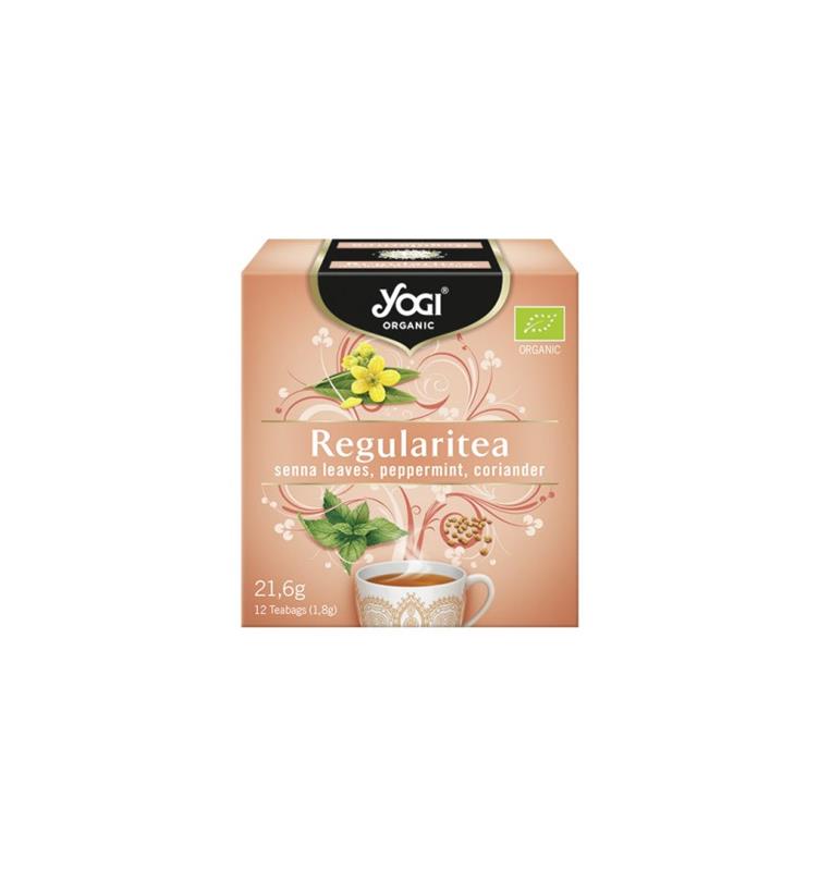 Ceai Laxativ cu Frunze de Senna, Menta si Coriandru Bio 21.60gr Yogi Tea