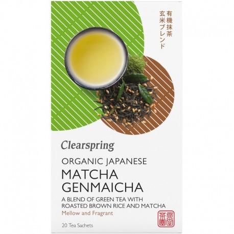 Ceai Matcha Genmaicha Bio 20 doze Clearspring