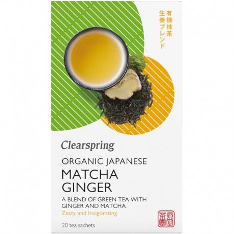 Ceai Matcha Ghimbir Bio 20 doze Clearspring