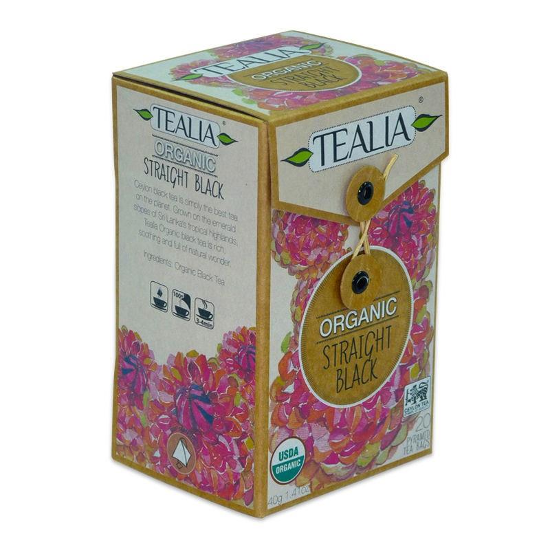 Ceai Negru Organic Pure Ceylon Tealia 20dz Secom