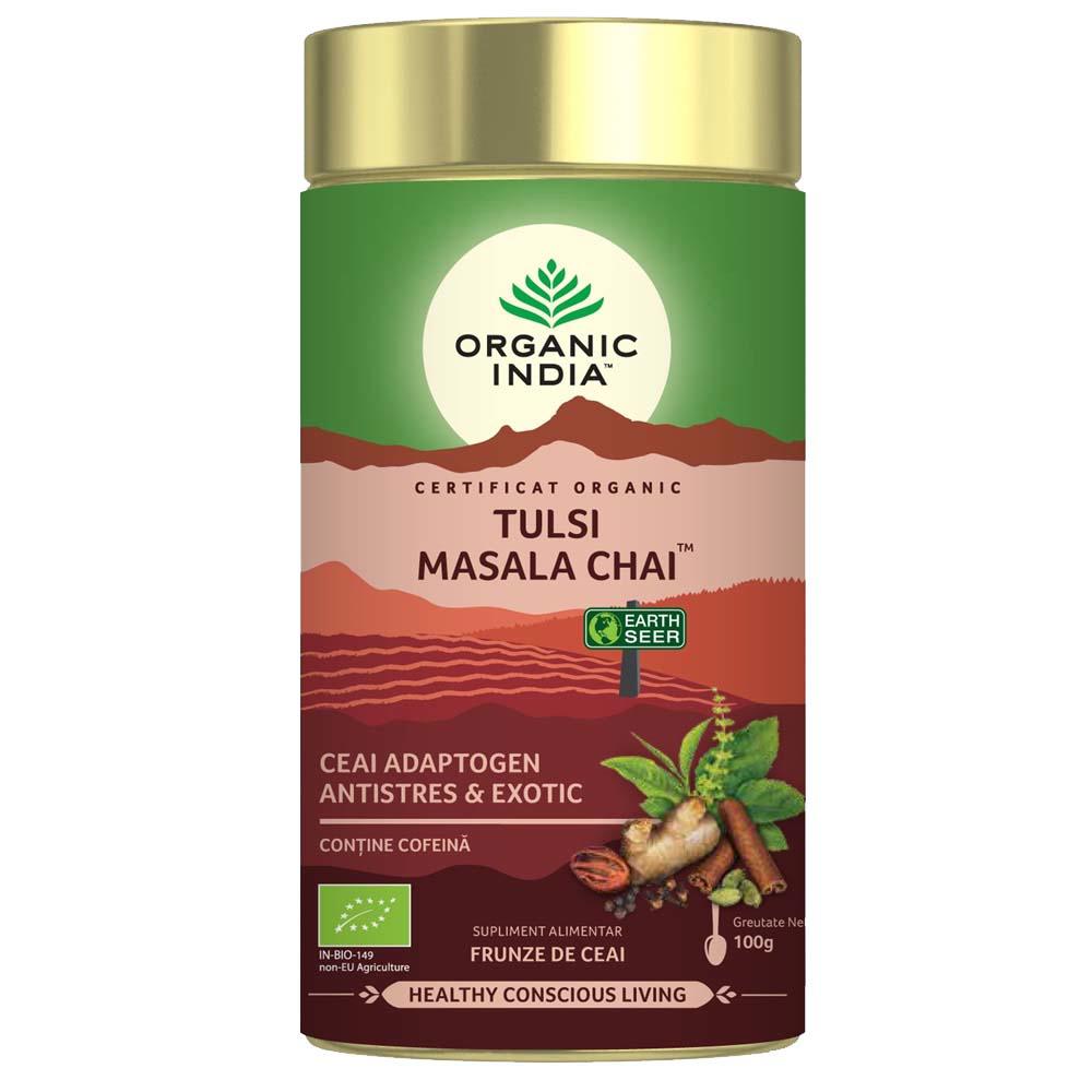 Ceai Relaxant cu Tulsi Masala Chi Bio 100gr Organic India