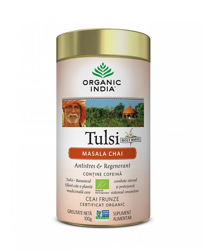 Ceai Relaxant cu Tulsi Masala Chi Bio 100gr Organic India