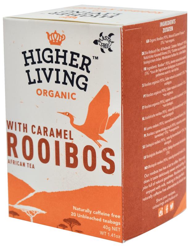 Ceai Rooibos si Caramel Bio 20plicuri Higher Living
