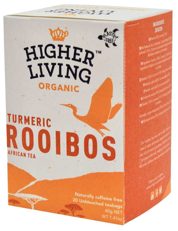 Ceai Rooibos si Turmeric Bio 20plicuri Higher Living