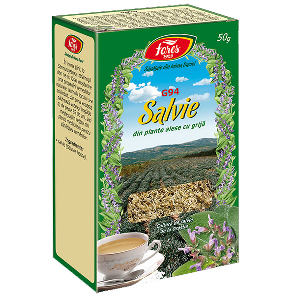 Ceai Salvie Frunze 50gr Fares