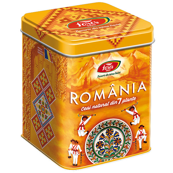 Ceai Suvenir Romania 7 Plante Galben 75 grame Fares