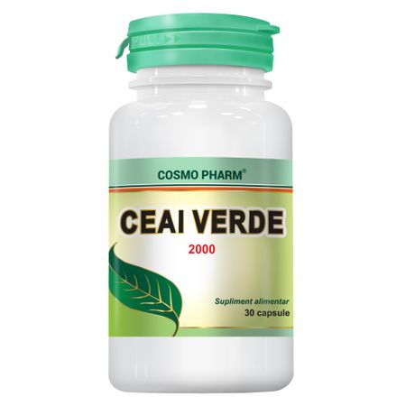 Ceai Verde 2000mg 30cps. Cosmo Pharm