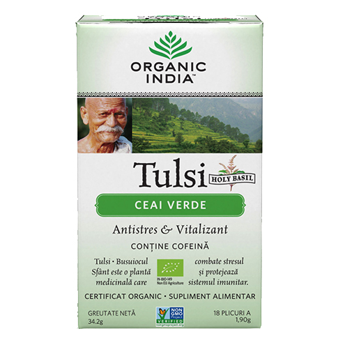 Ceai Verde Antistres Tulsi Bio 18pl Organic India