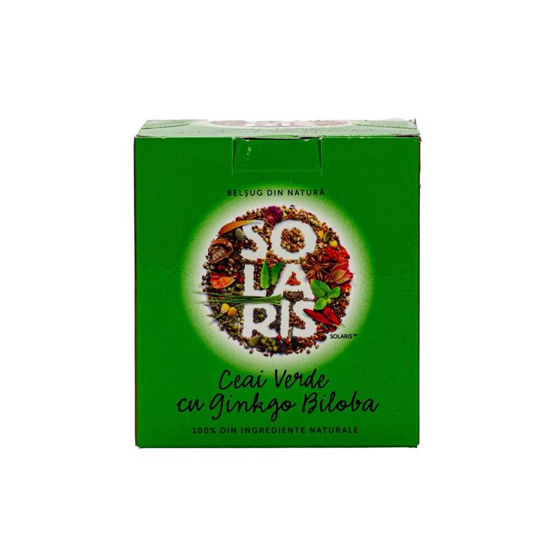 Ceai Verde cu Ginkgo Biloba 20 doze Solaris
